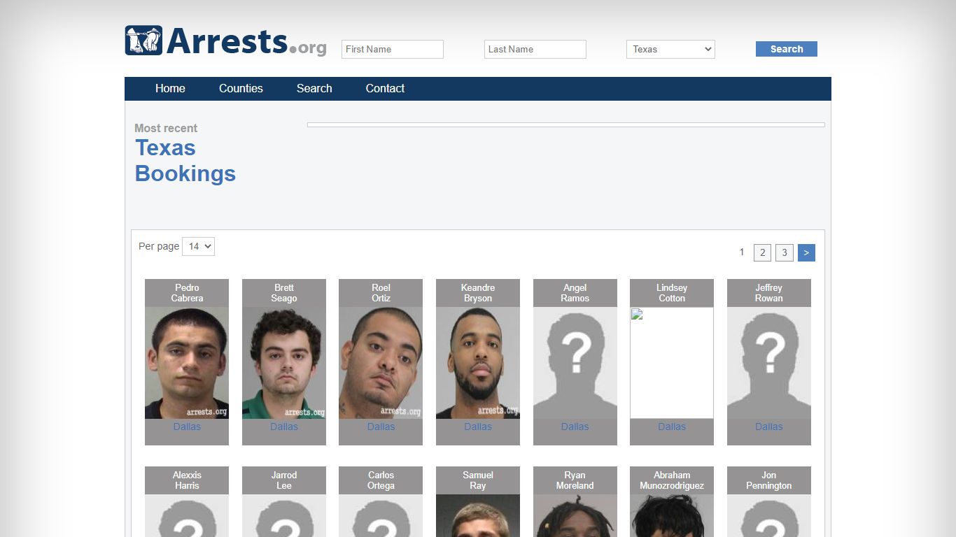 Texas Arrests and Inmate Search